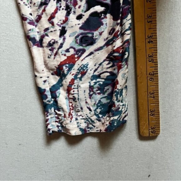 Free People pattern Set me Free multicolor boho Pull on pants Sz S - Picture 10 of 11